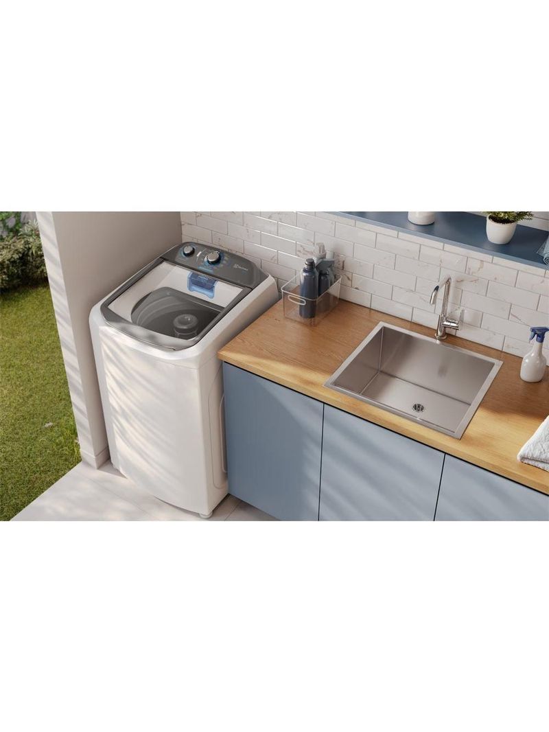 Máquina de Lavar Electrolux LDA13 Efficient – Branca | 13kg | Duplo Dispenser | Máxima Diluição | Cesto Inox