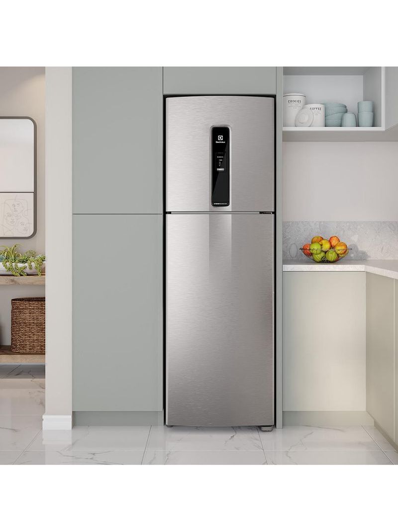 Geladeira electrolux if46s frost free inverter efficient com autosense inox look - 410l