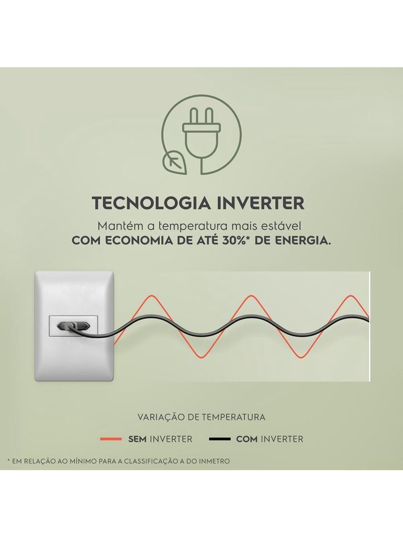 Geladeira electrolux if46s frost free inverter efficient com autosense inox look - 410l