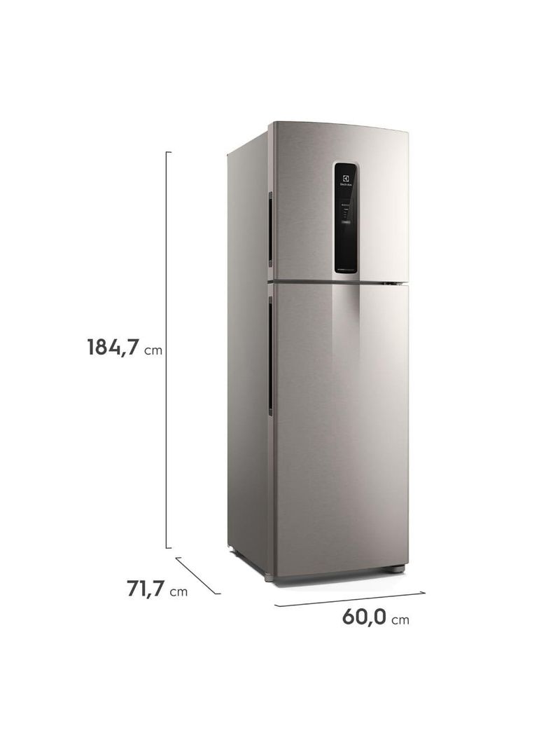 Geladeira electrolux if46s frost free inverter efficient com autosense inox look - 410l
