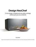 Forno micro-ondas lg ms3094nra com visual neochef e limpa fácil – espelhado