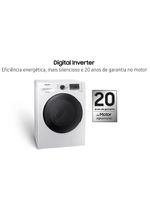 Lava e seca samsung wd11a 3 em 1 branca com ecobubble e lavagem a seco wd11a4453bw – 11 kg