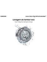 Lava e seca samsung wd11a 3 em 1 branca com ecobubble e lavagem a seco wd11a4453bw – 11 kg