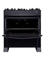 Fogão atlas 5 bocas mônaco top glass com mesa de vidro e acendimento automático bivolt – preto