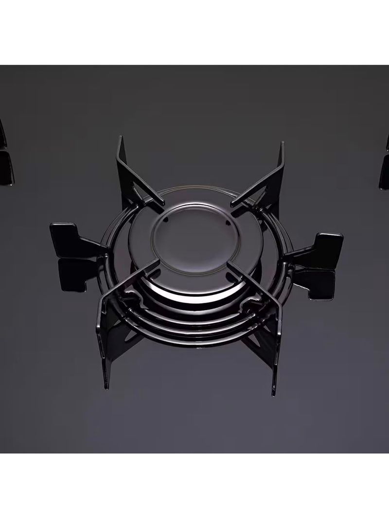 Fogão atlas 5 bocas mônaco top glass com mesa de vidro e acendimento automático bivolt – preto