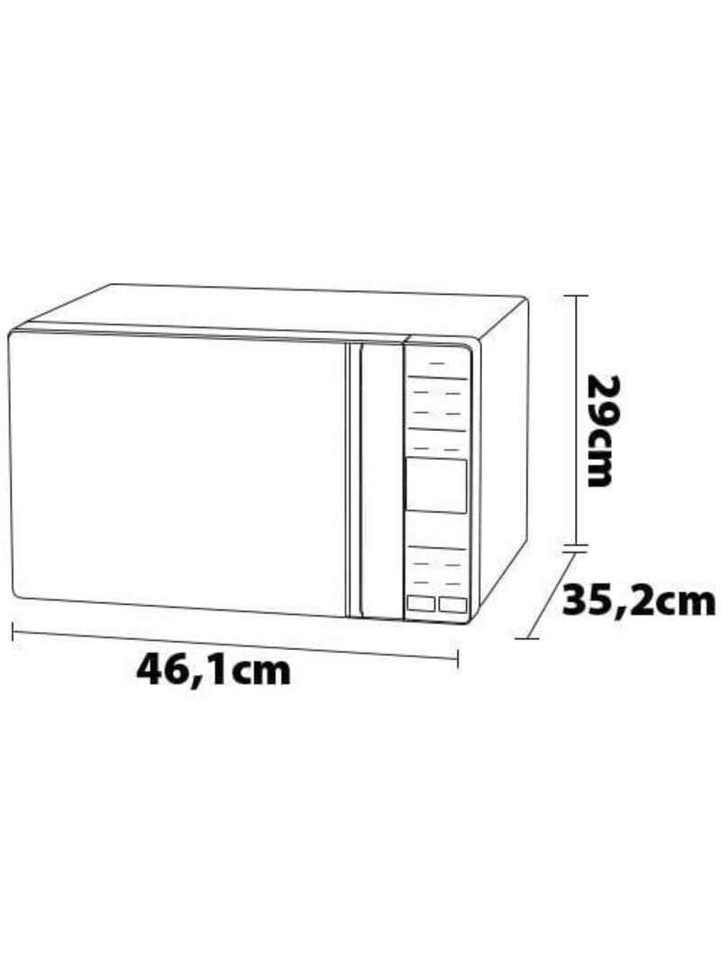 Micro-ondas electrolux efficient me23b função manter aquecido desidratar branco 23l