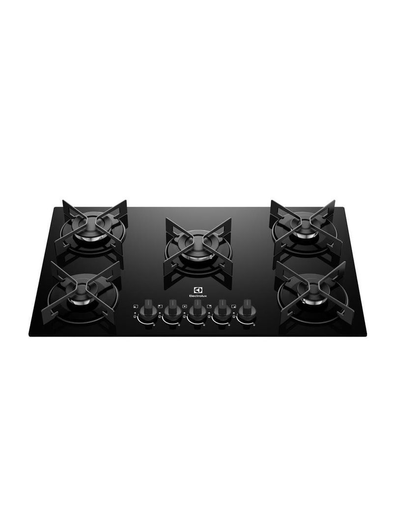Cooktop 5 bocas electrolux ke5gr efficient mesa de vidro grade de aço fosco bivolt