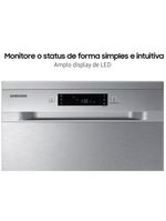 Lava-louças samsung dw60c7050fs/az 14 serviços com display de led 110v – inox