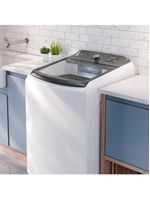 Lavadora de roupas electrolux efficient lee18 18kg cesto inox filtro de fiapos tecnologia jet&clean branca