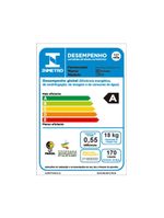 Lavadora de roupas electrolux efficient lee18 18kg cesto inox filtro de fiapos tecnologia jet&clean branca