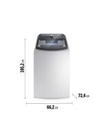 Lavadora de roupas electrolux efficient lee18 18kg cesto inox filtro de fiapos tecnologia jet&clean branca