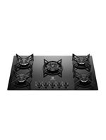Cooktop 5 bocas electrolux ke5gt chama tripla mesa de vidro grade de aço fosco bivolt
