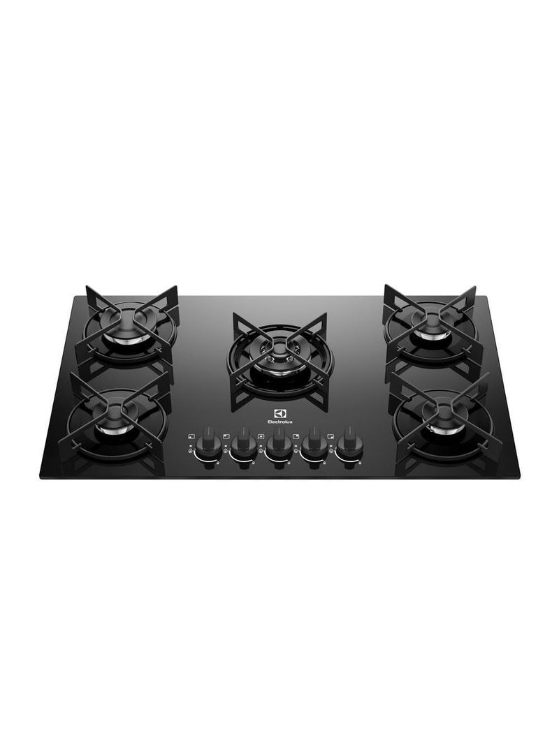 Cooktop 5 bocas electrolux ke5gt chama tripla mesa de vidro grade de aço fosco bivolt
