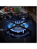 Cooktop 5 bocas electrolux ke5gt chama tripla mesa de vidro grade de aço fosco bivolt