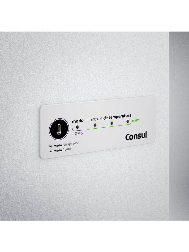 Freezer horizontal consul cha31fb pés com rodízio, 6 níveis de temperatura e degelo manual - 309l