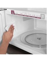 Micro-ondas electrolux meo44 34l função tira odor branco