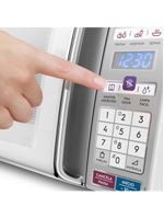 Micro-ondas electrolux meo44 34l função tira odor branco