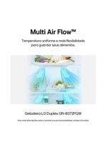 Geladeira lg frost free gn-b372pqw duplex com tecnologia smart inverter, linear cooling e multi air flow branca - 375 litros