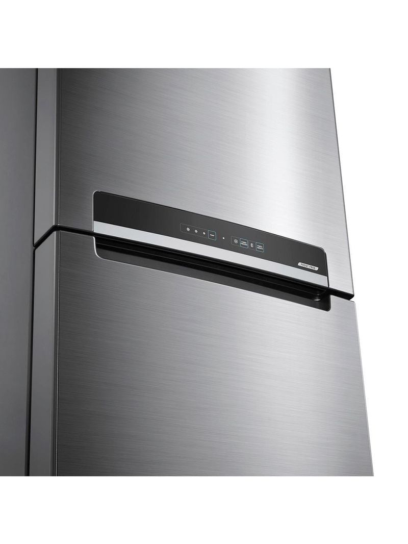 Geladeira midea duplex md-rt572evd461 frost free inox com painel touch e turbo freezer – 425 litros