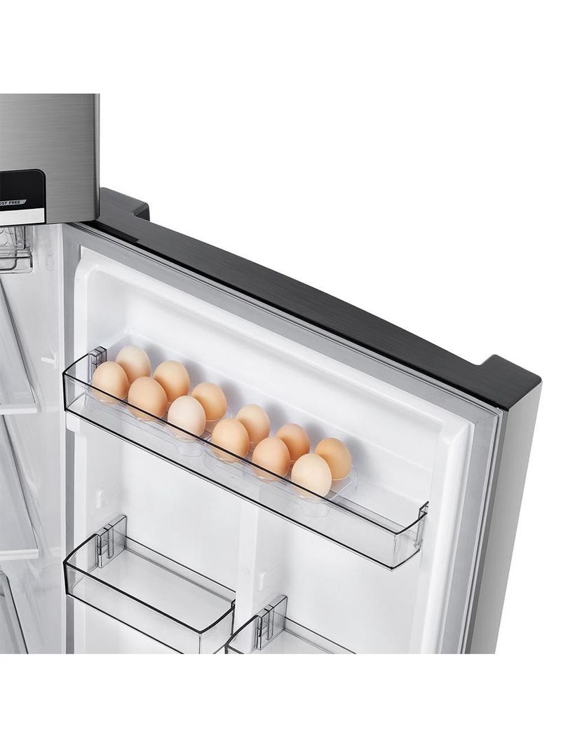 Geladeira midea duplex md-rt572evd461 frost free inox com painel touch e turbo freezer – 425 litros