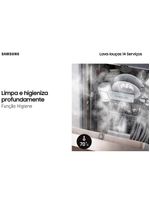 Lava-louças samsung dw60c7050fg/az 14 serviços com display de led 110v – black inox