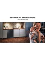 Lava-louças samsung dw60c7050fg/az 14 serviços com display de led 110v – black inox