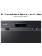 Lava-louças samsung dw60c7050fg/az 14 serviços com display de led 110v – black inox
