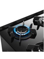 Fogão 4 bocas dako supreme timer glass com mesa de vidro e painel touch titanium – bivolt