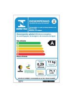 Lava e seca tcl 11kg/7kg com motor bldc inverter e sistema air wash c311wds - prata