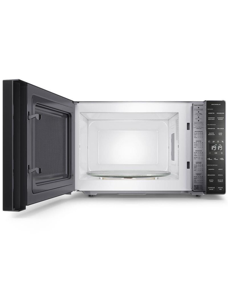 Forno de micro-ondas electrolux efficient me36s com funções fermentar e manter aquecido prata - 36l