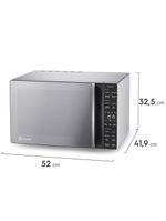 Forno de micro-ondas electrolux efficient me36s com funções fermentar e manter aquecido prata - 36l