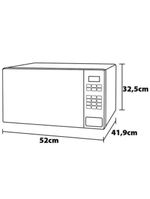 Forno de micro-ondas electrolux efficient me36s com funções fermentar e manter aquecido prata - 36l