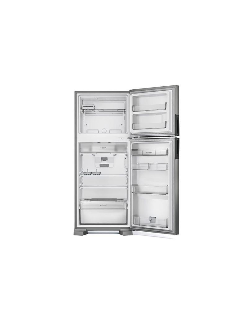 Geladeira consul frost free crm50lk duplex inox com função turbo, iluminação em led e filtro antiodor - 410 litros