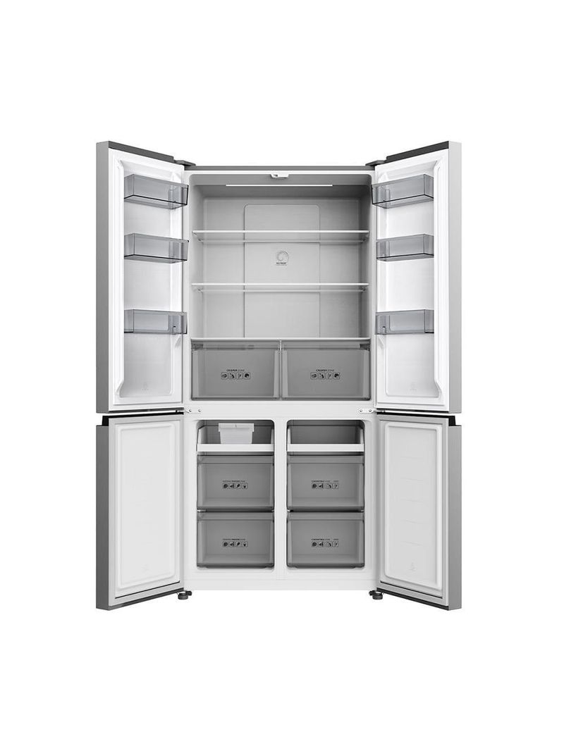 Geladeira tcl multidoor c589cdn1 frost free, twin eco inverter, multi-zone, painel digital com 4 portas inox - 589l