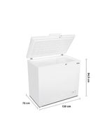 Freezer horizontal philco pfh400b 371l 2 em 1 degelo manual rodízios gás r600a branco