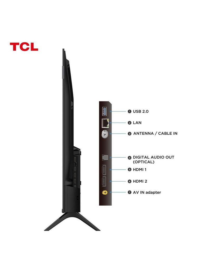 Smart tv 43” tcl 43s5k qled full hd google tv wi-fi