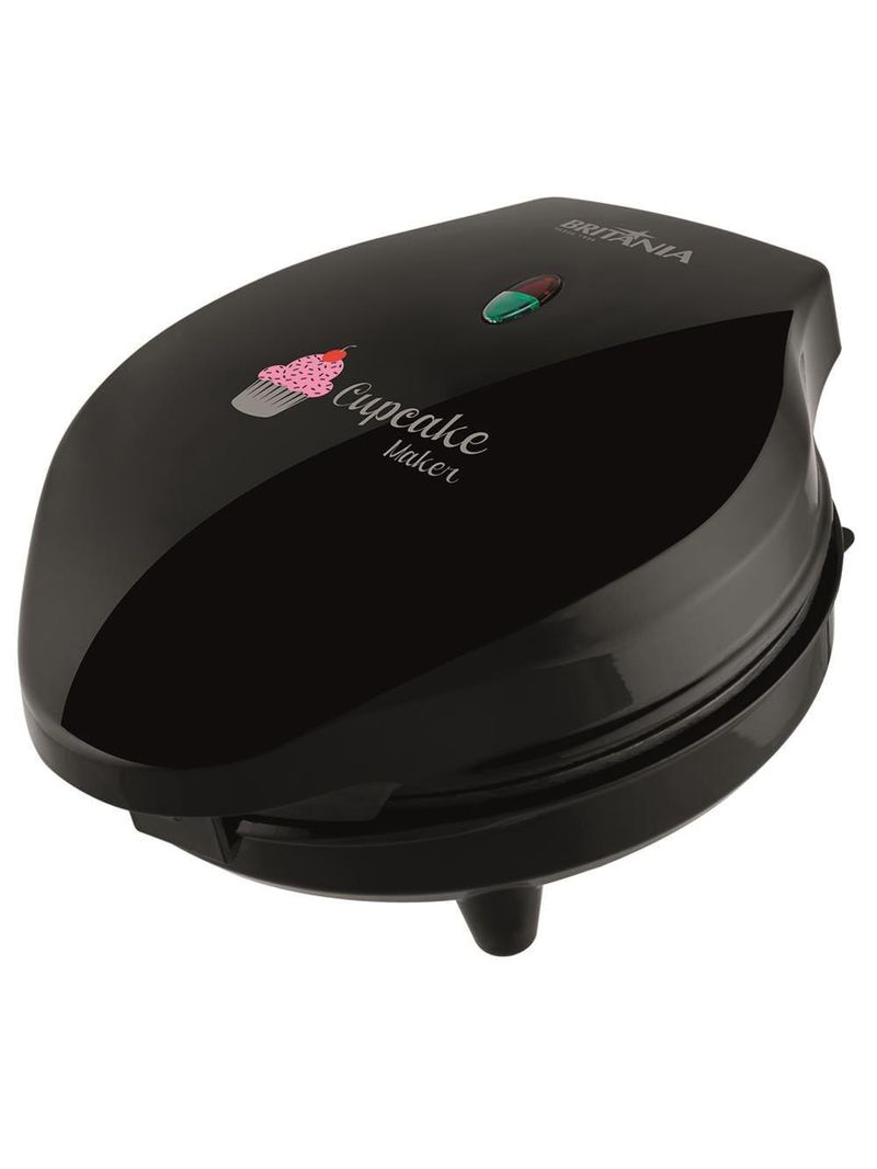 Máquina de cupcake britânia cupcake maker 3 para 7 cupcakes - preta