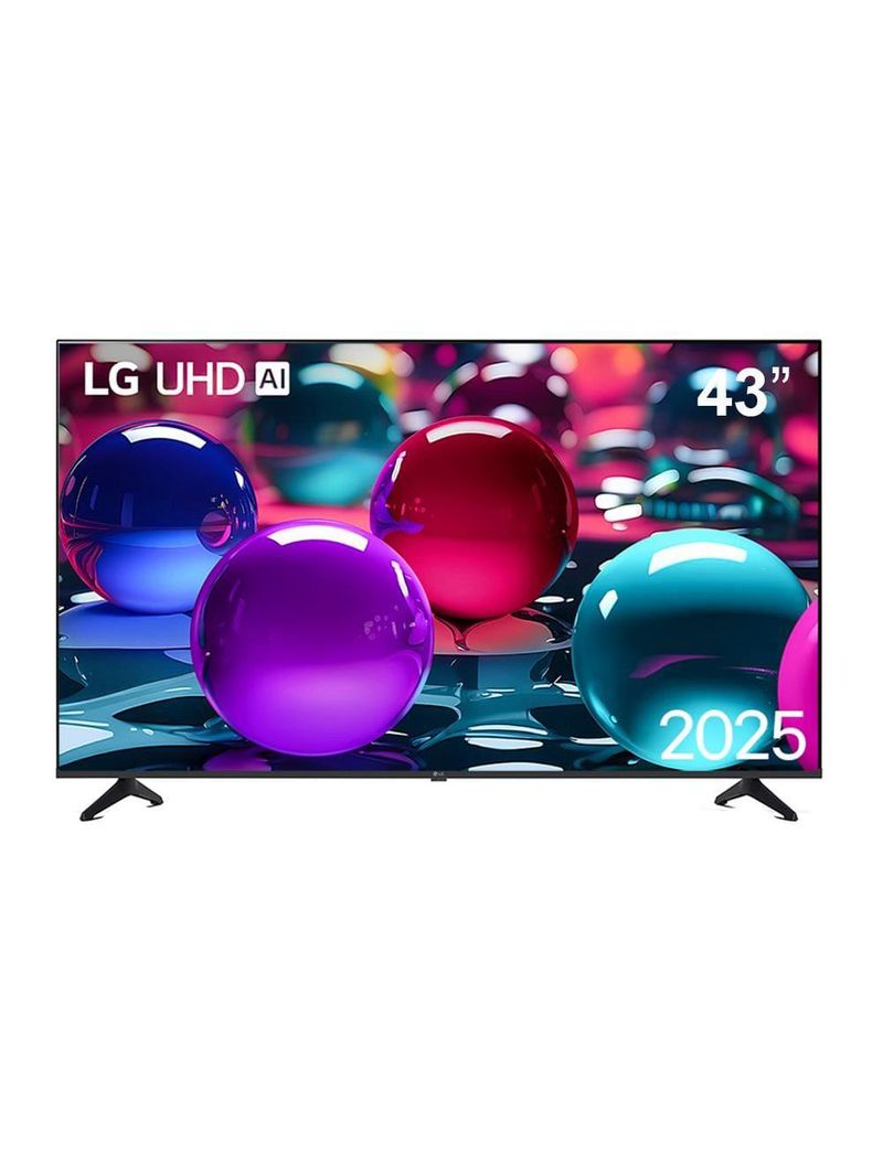 Smart tv 4k lg 43" uhd 43ua7500psa processador a7 gen8 alexa integrado otimizador de jogos