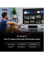 Smart tv tcl 50" 4k qd-mini led 50c6ks 60hz com sistema operacional google tv