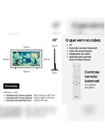 Smart tv 55” qled 4k samsung qn55ls03fagxzd the frame vision ai 2025 modo arte antirreflexo