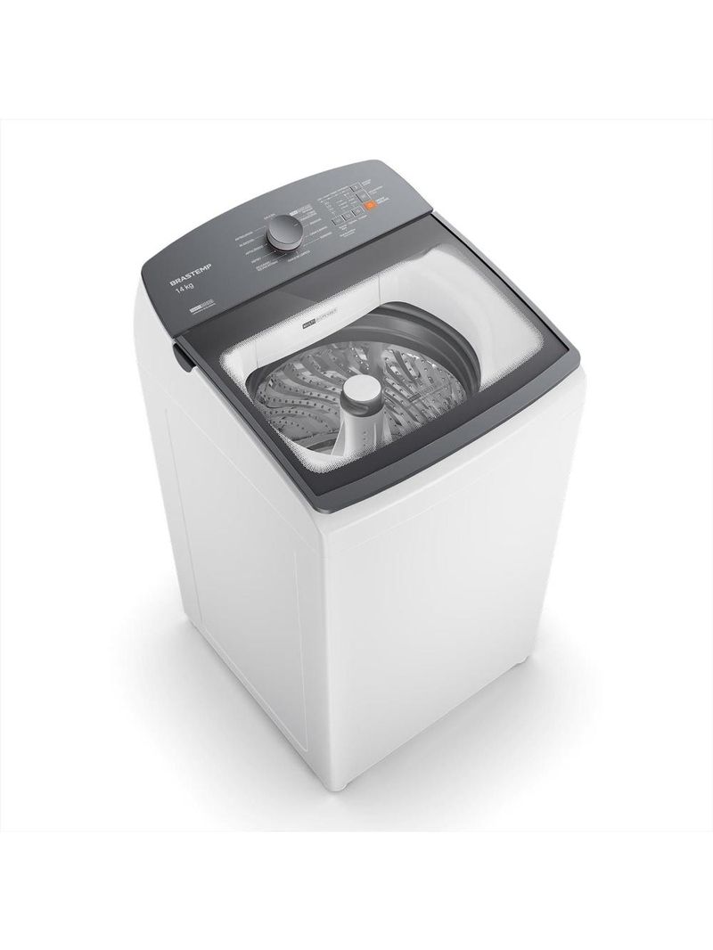 Máquina de lavar brastemp bwf14ab 14kg smart sensor ciclo tira mancha cesto inox branca