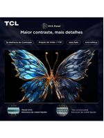 Smart tv 55” tcl 55p7k 4k qled 60hz hdr10+ dolby atmos dolby vision sistema operacional google tv