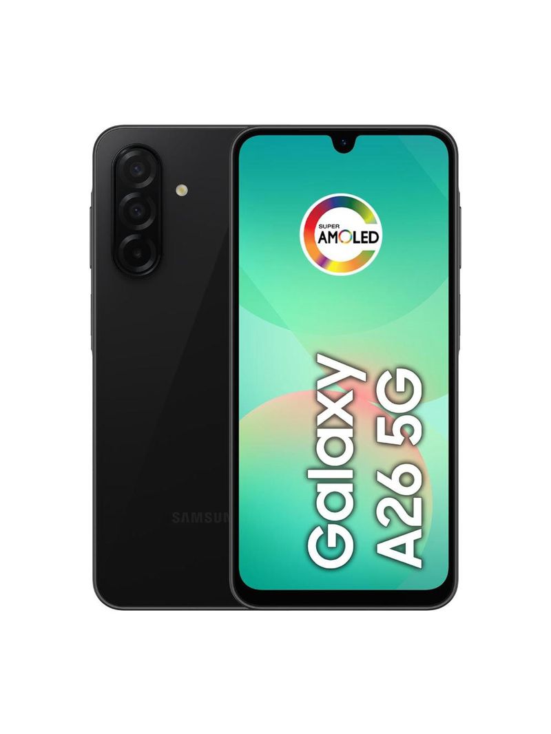 Smartphone samsung galaxy a26 tela 67" 256gb 5g câmera tripla 50mp preto