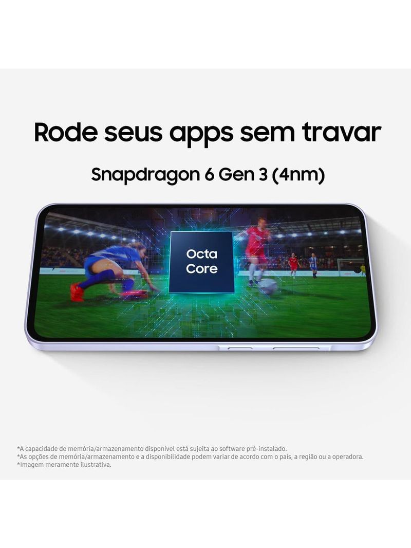 Smartphone samsung galaxy a36 5g preto 256gb, 8gb ram, câmera tripla até 50mp, tela super amoled 67", ip67, nfc, recursos ai e snapdragon 6 gen 3