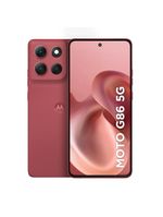 Smartphone motorola moto g86 5g tela 67" poled 256gb 8gb ram câmera 50mp 4k ip69 desbloqueado vermelho