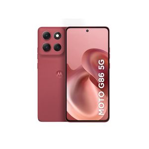 Smartphone motorola moto g86 5g tela 6.7" poled 256gb 8gb ram câmera 50mp 4k ip69 desbloqueado vermelho