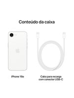 Apple iphone 16e 128gb 6,1" 48mp branco