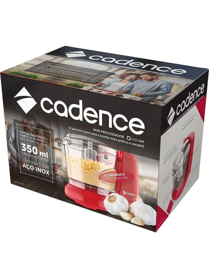 Miniprocessador Cadence Easy Cut Colors Vermelho 220V