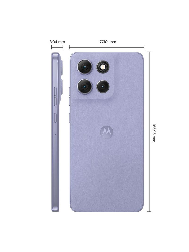 Smartphone motorola moto g86 5g tela 6,7” 15k poled 512gb câmera sony 50mp lilás