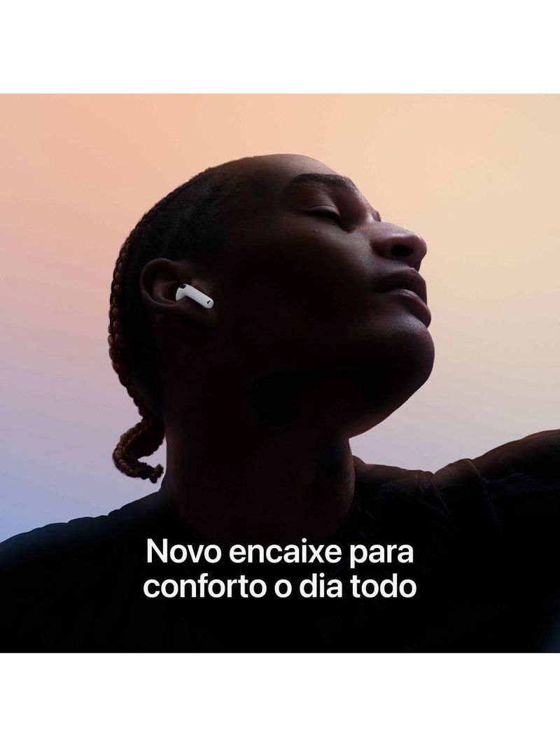 Apple airpods 4 com cancelamento ativo de ruído - branco